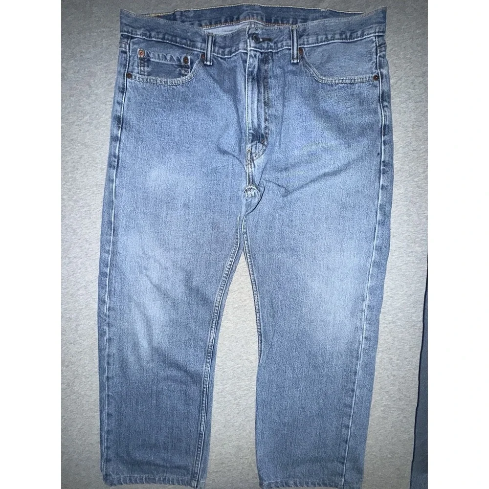 Levi 505 Mens Jeans 38x30* Regular Fit Straight Leg Workwear Inseam Measures 27
